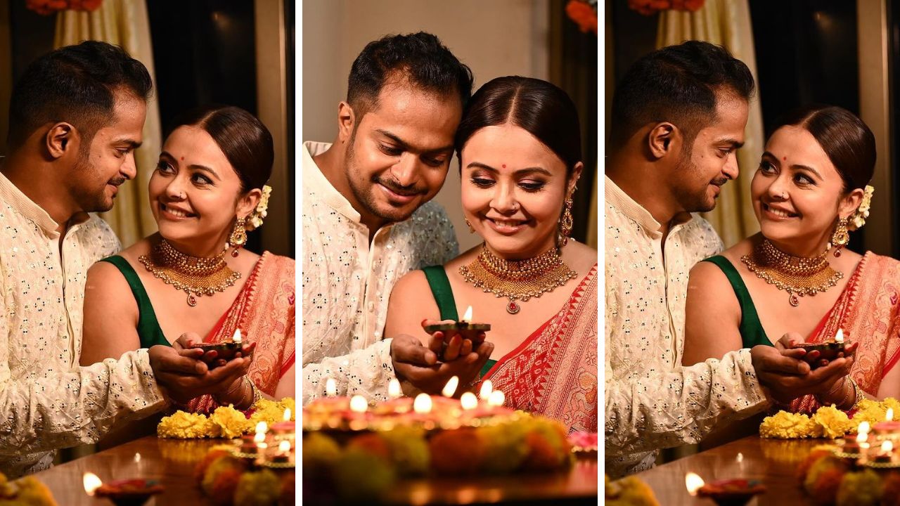 Diwali 2023: शादी के बाद अपनी पहली दिवाली बेहद खास अंदाज में मना रही हैं देवोलीना भट्टाचार्जी, देखें ये तस्वीरें