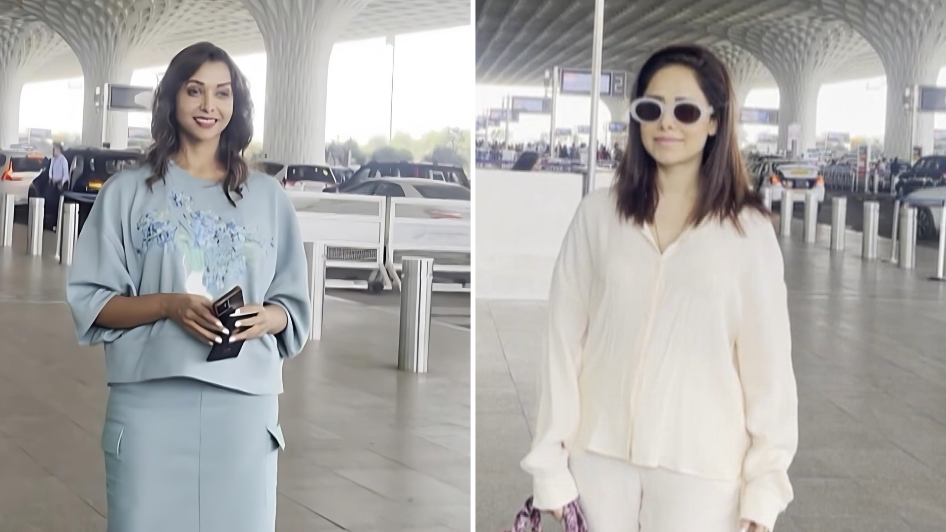 नुसरत भरूचा और अनुप्रिया गोयनका मुंबई एयरपोर्ट पर आईं नजर, देखें तस्वीरें