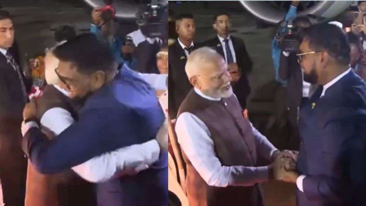 जी-20 शिखर सम्मेलन के बाद पीएम मोदी पहुंचे गुयाना, राष्ट्रपति मोहम्मद इरफान ने किया शानदार स्वागत