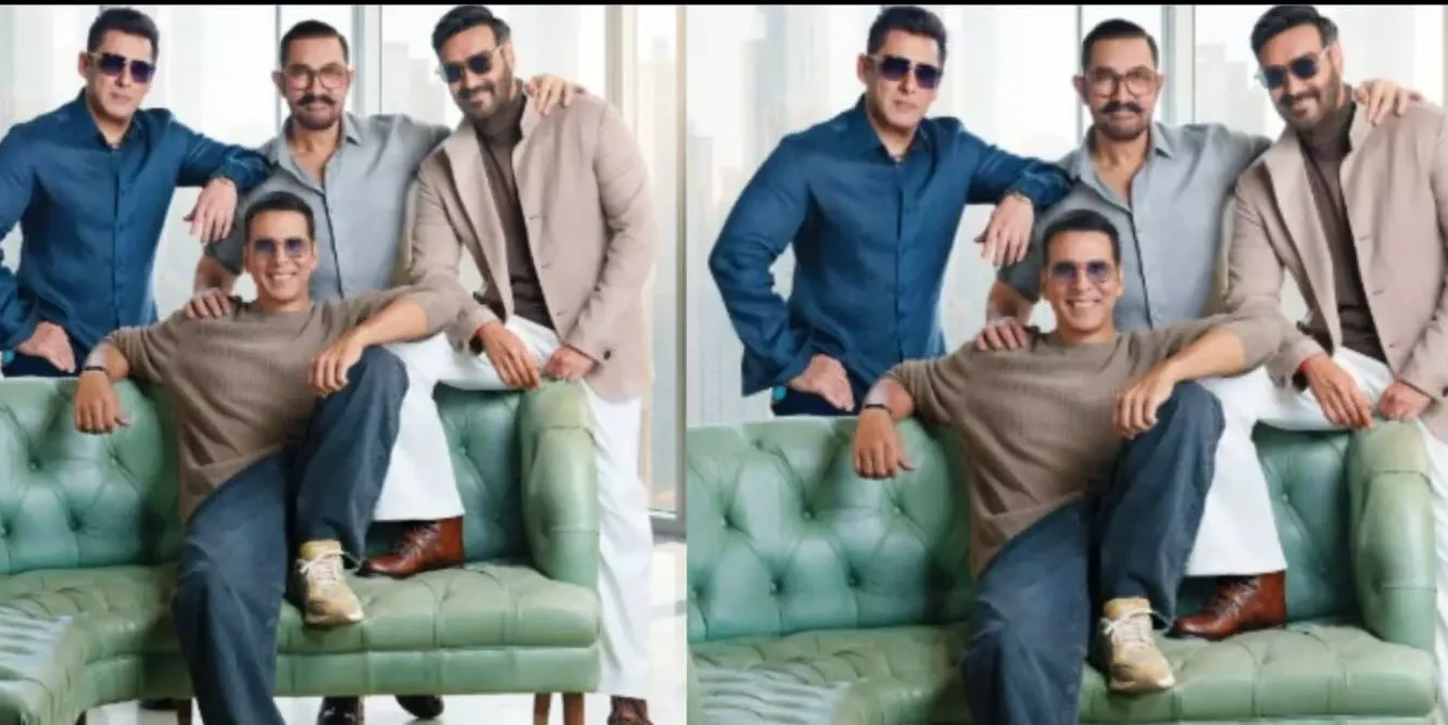 एक साथ दिखे सलमान, आमिर, अक्षय और अजय… फिल्मी प्लान या बस खास मौका?