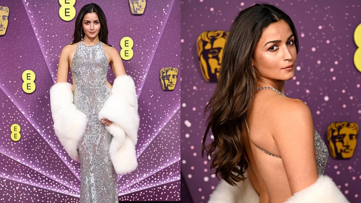 BAFTA 79 में आलिया का जलवा, सिल्वर GUCCI गाउन में बिखेरा ग्लैमर, मंच से हिंदी बोलकर जीता दिल