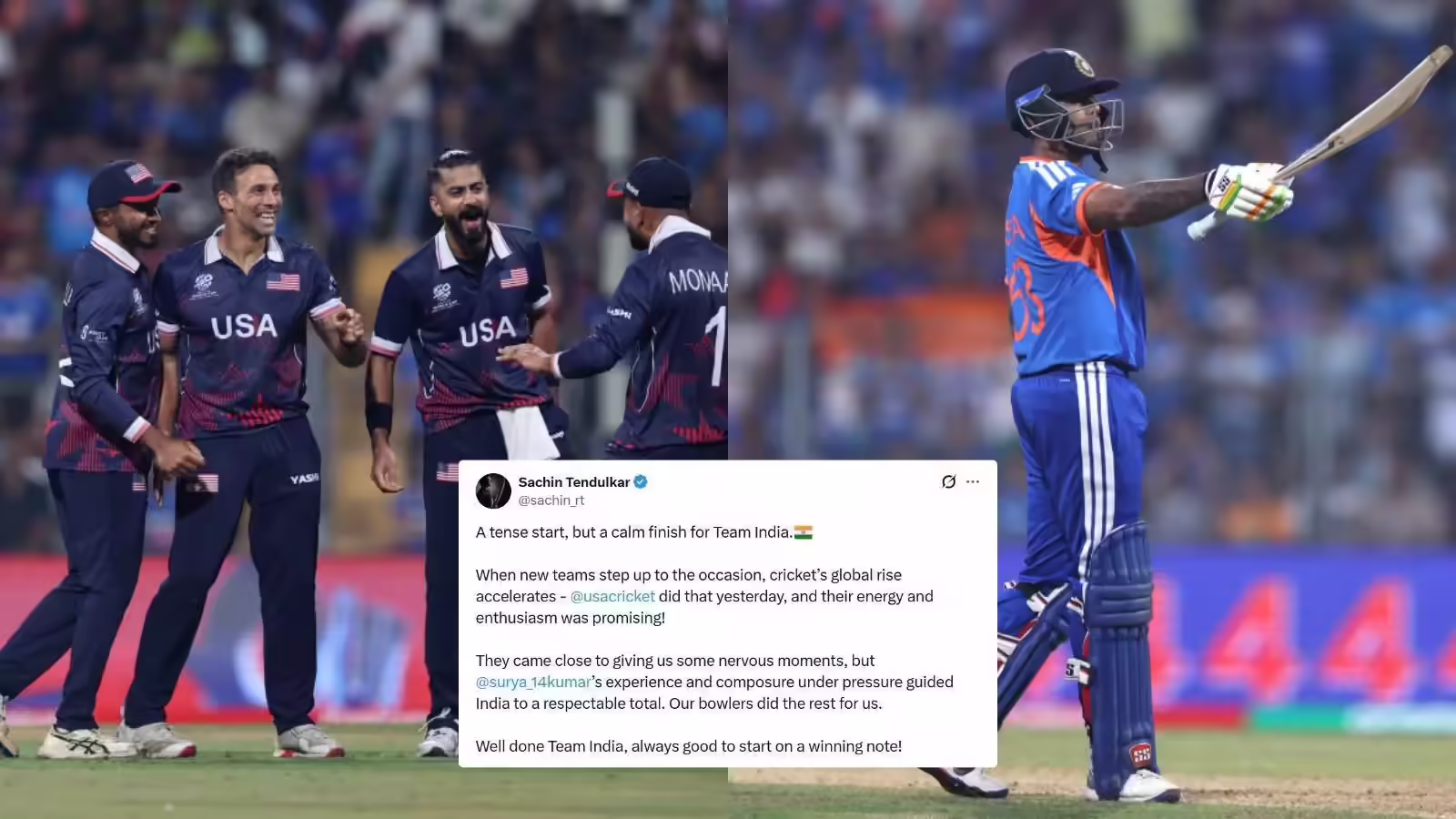 टी20 वर्ल्ड कप 2026: भारत की जीत पर मुरीद हुए सचिन तेंदुलकर, जमकर की की तारीफ