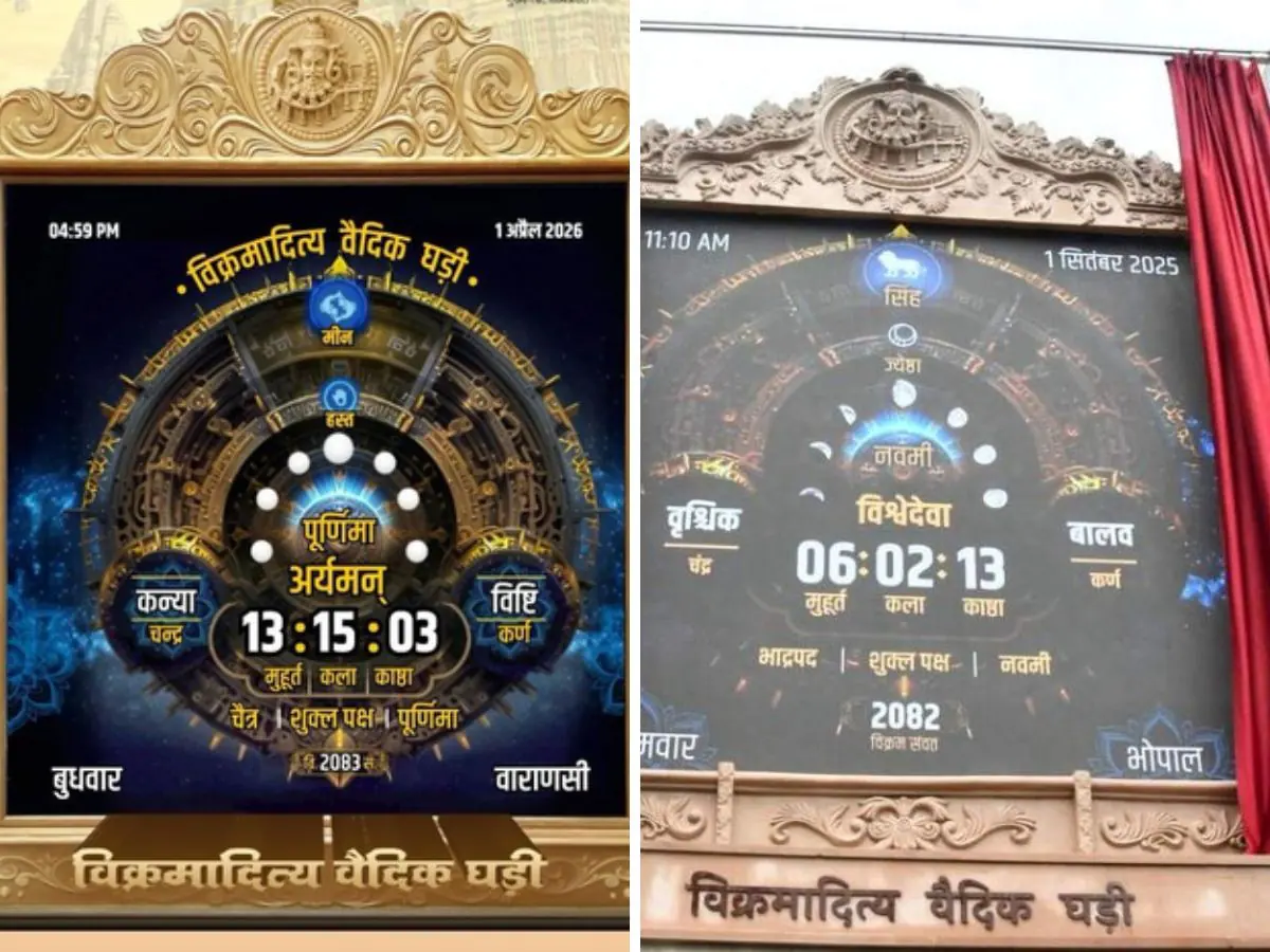 काशी विश्वनाथ धाम में ‘विक्रमादित्य वैदिक घड़ी’ का जलवा, परंपरा और तकनीक का अनोखा संगम बना आकर्षण, दुनिया की पहली घड़ी काशी में स्थापित