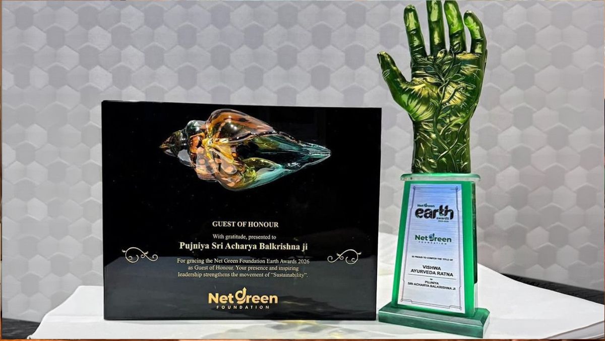 आचार्य बालकृष्ण ‘विश्व आयुर्वेद रत्न’ से सम्मानित, वैश्विक मंच पर बढ़ा भारत का गौरव