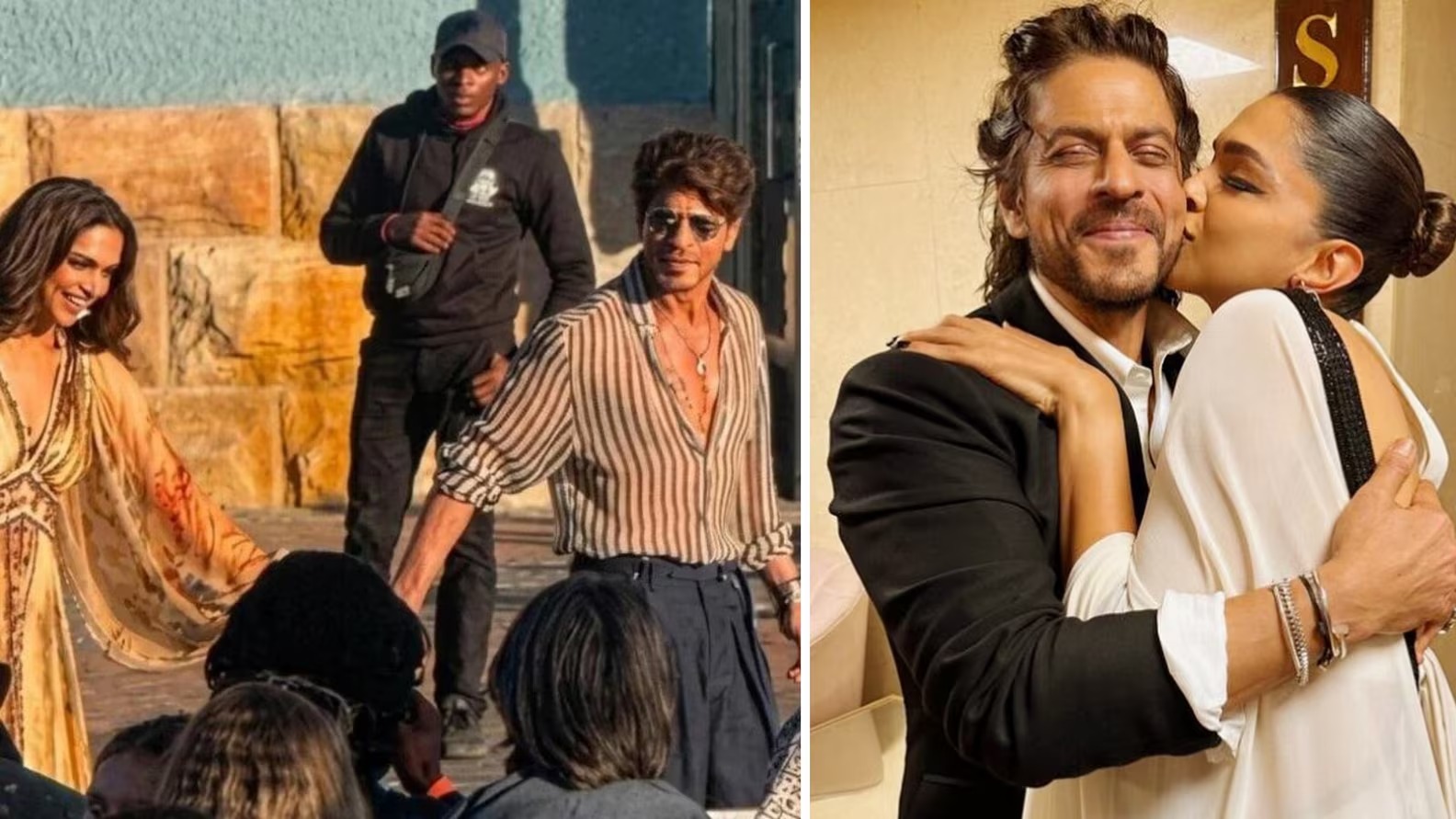 प्रेग्नेंट दीपिका का हाथ थामे दिखे शाहरुख खान, ‘King’ के सेट से लीक हुई रोमांटिक तस्वीर