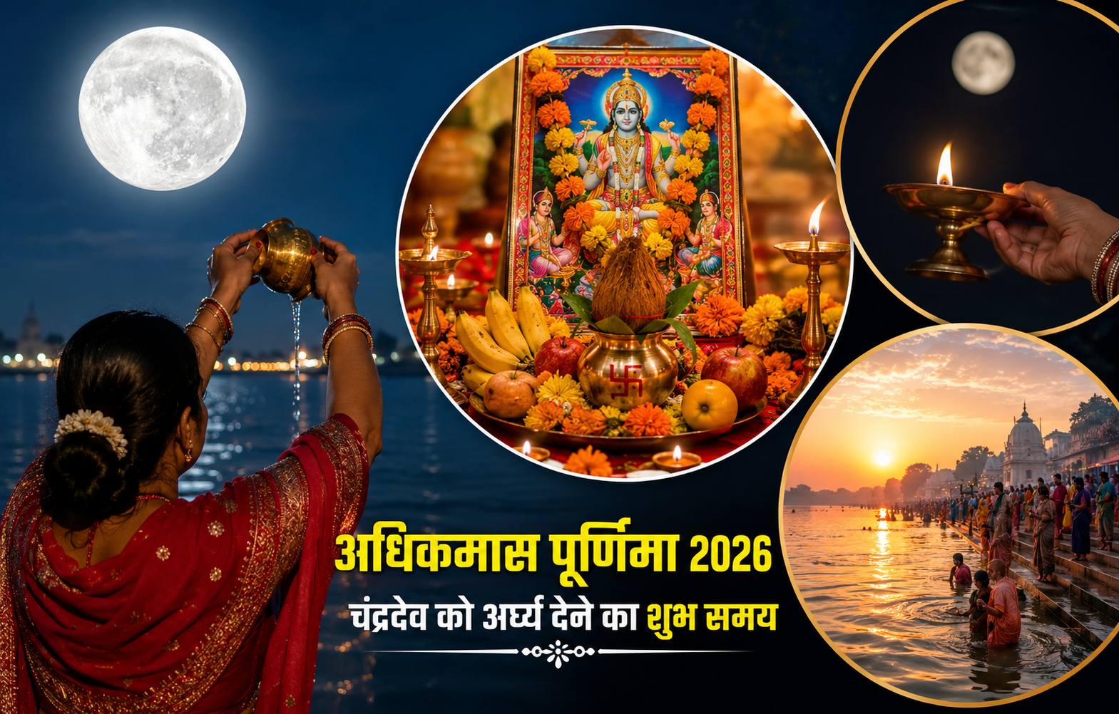Adhik Maas Purnima 2026: कल अधिकमास पूर्णिमा, इस दिन बन रहे 2 दुर्लभ शुभ योग, जानें चंद्रदेव को अर्घ्य देने का सही समय