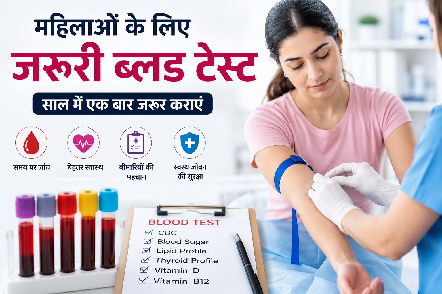 महिलाओं की सेहत के लिए जरूरी हैं ये ब्लड टेस्ट, साल में एक बार जरूर कराएं जांच