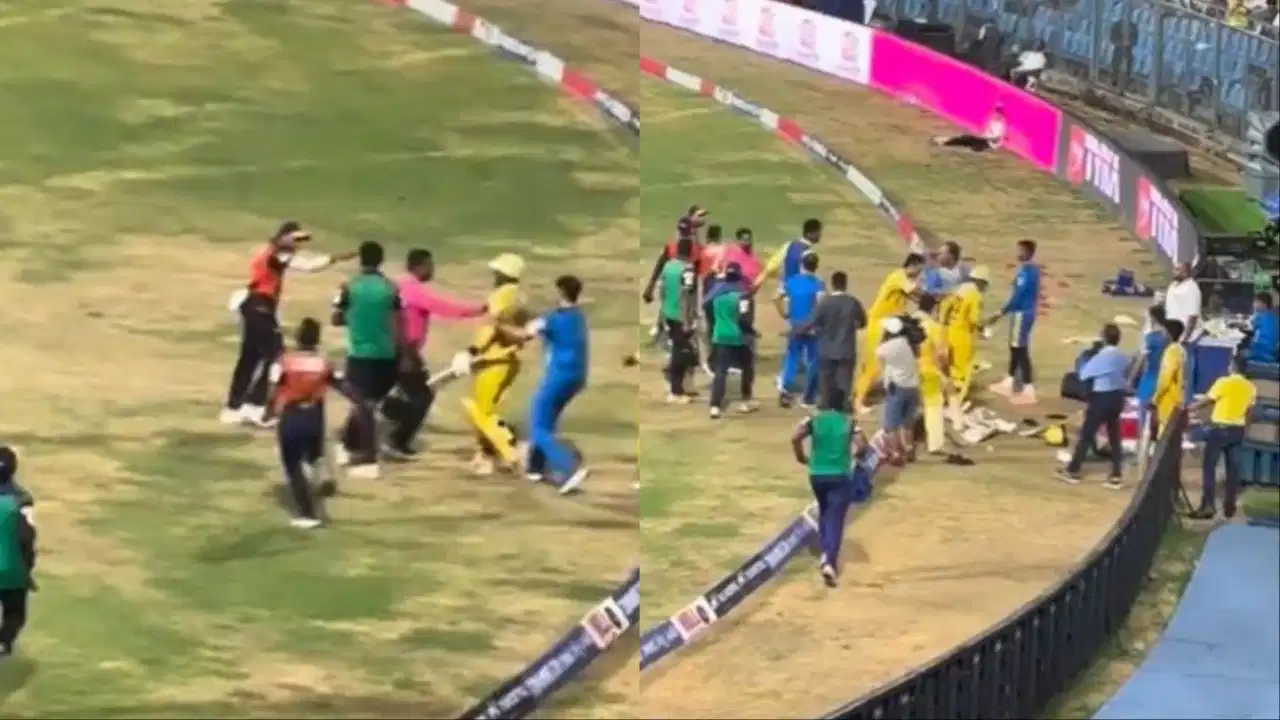 T20 मुंबई 2026 फाइनल में हाई-वोल्टेज ड्रामा, मराठा रॉयल्स ने बचाया खिताब, मैदान पर भिड़े खिलाड़ी