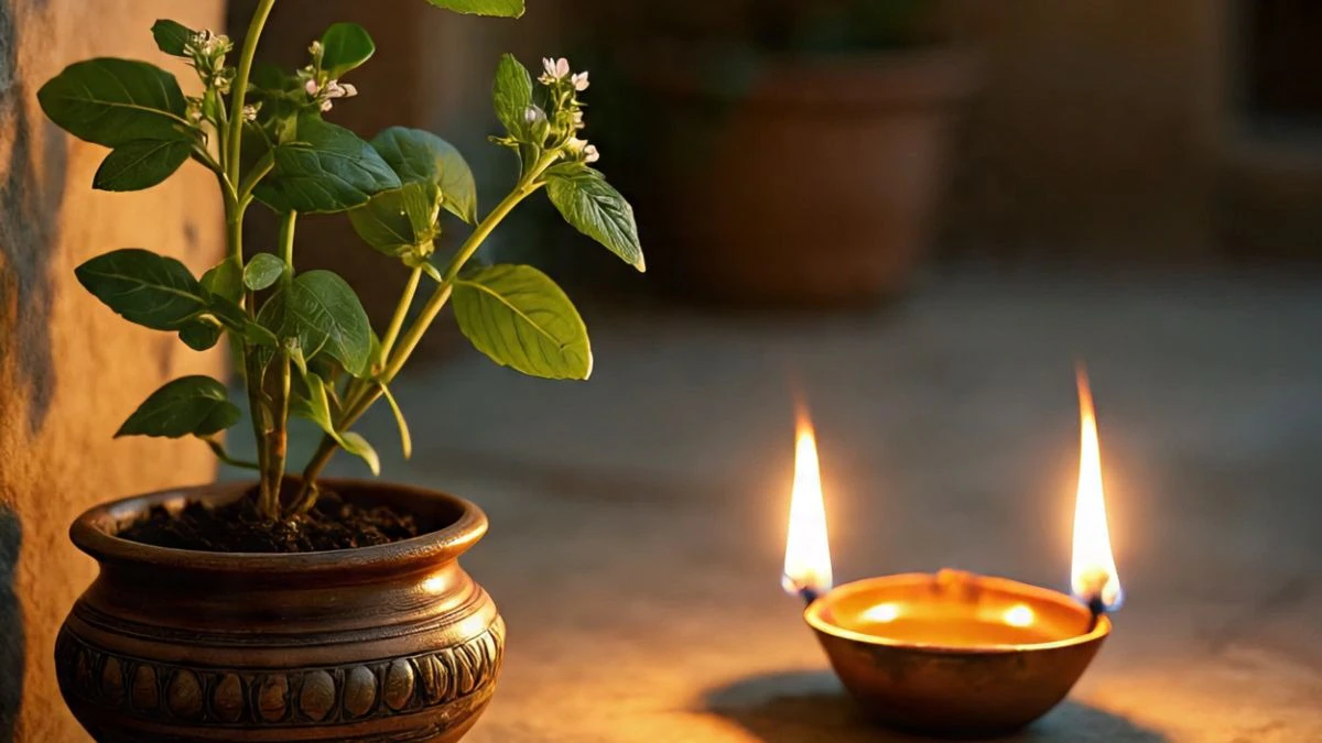आषाढ़ में तुलसी पूजा के खास नियम, दीपक जलाते समय भूलकर भी न करें ये गलतियां, जानें सही विधि