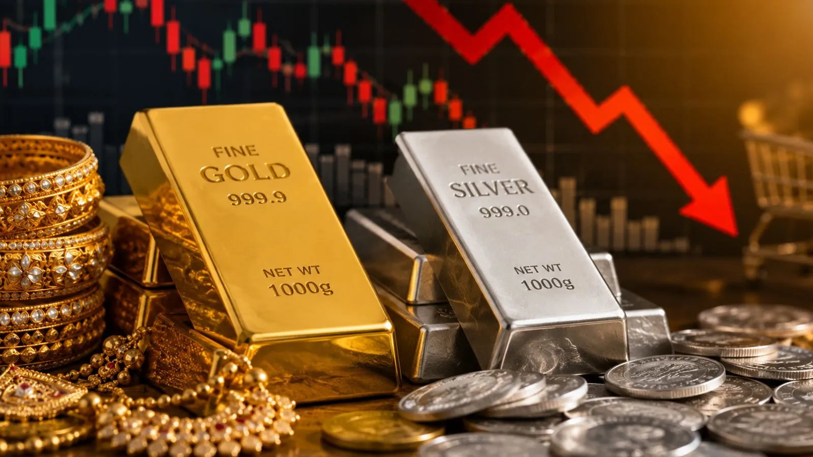Gold-Silver Price Today: आज सस्ता हुआ सोना और चांदी, जानें 22K-24K गोल्ड और सिल्वर के ताजा रेट