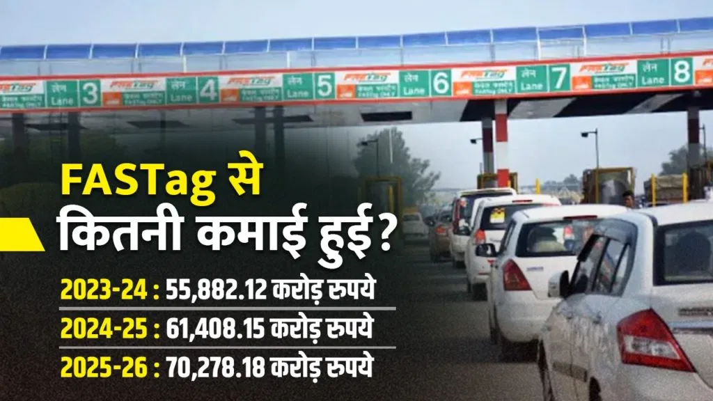 हर दिन ₹171 करोड़ का टोल कलेक्शन, FASTag से तीन साल में NHAI की रिकॉर्ड कमाई