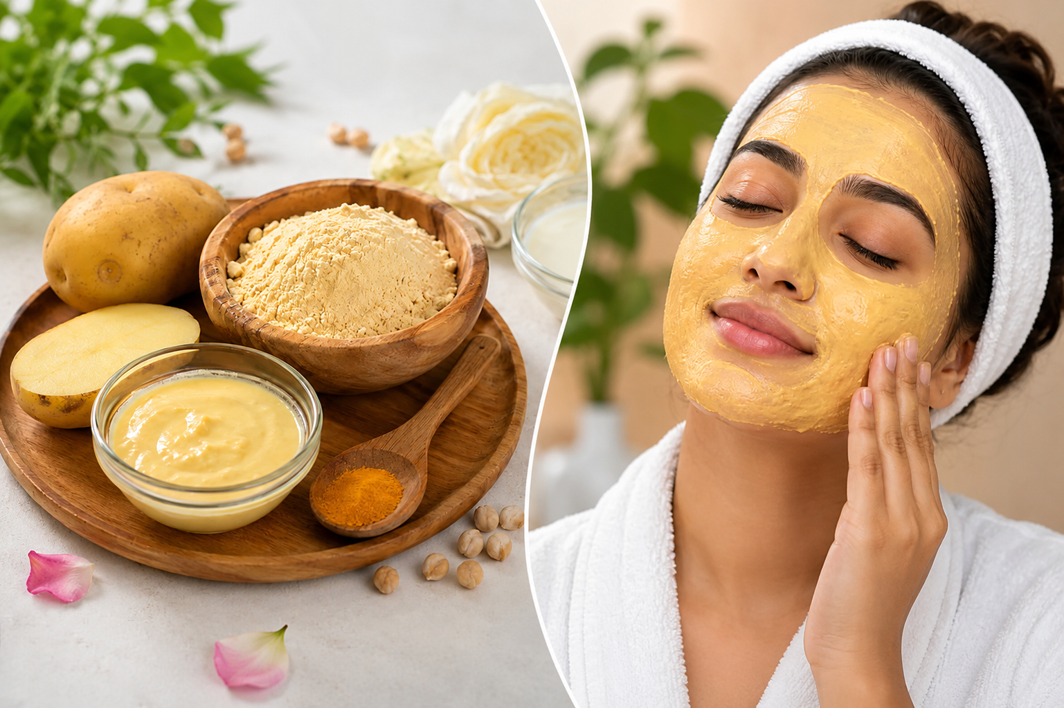 Homemade Natural Bleach: आलू से लेकर बेसन तक, घर की इन चीजों से बनाएं नेचुरल ब्लीच, चेहरे पर आएगा निखार