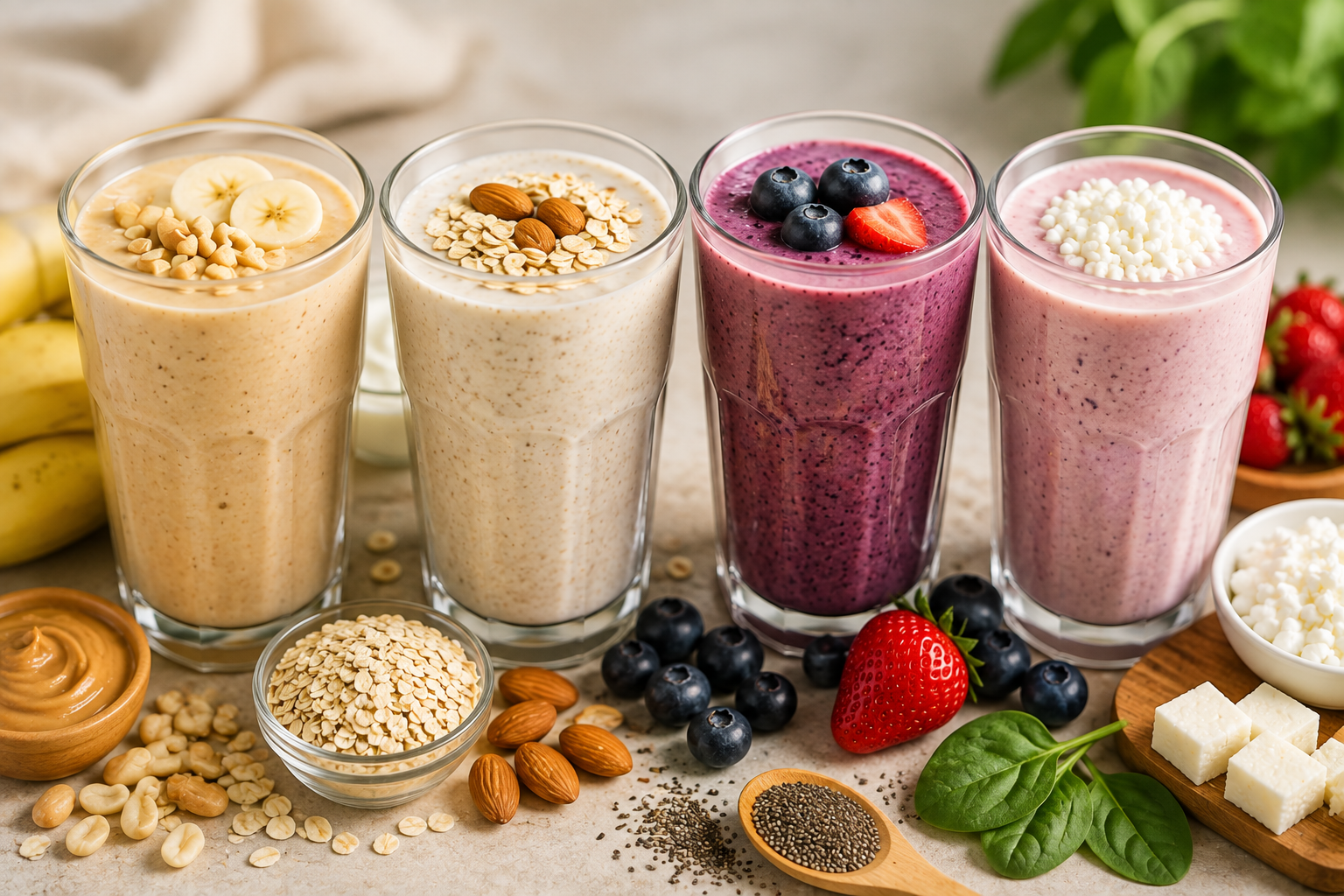 Protein Smoothies: सुबह की शुरुआत करें इन 4 हाई-प्रोटीन स्मूदी से, स्वाद के साथ मिलेगा पोषण