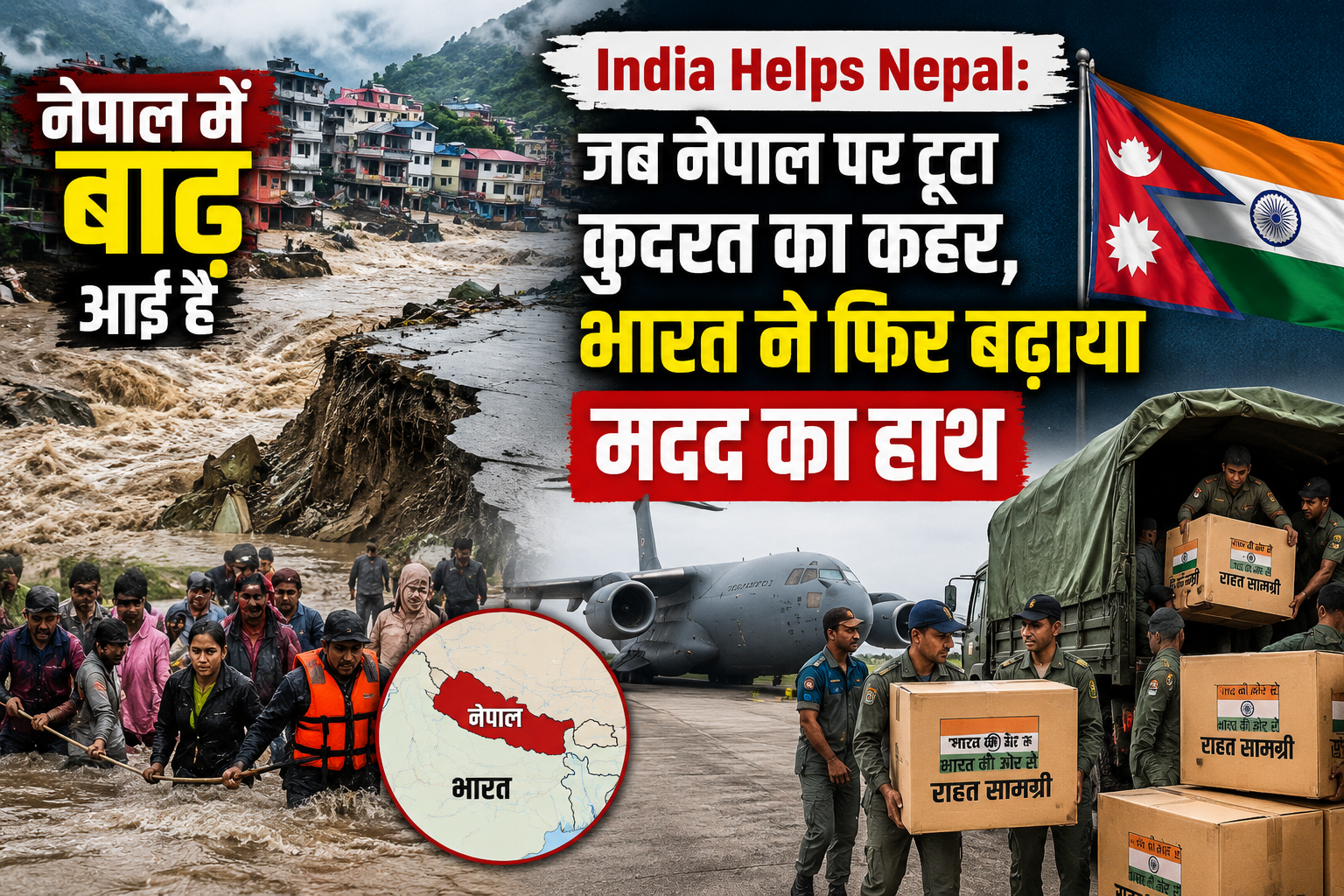 India Helps Nepal: जब नेपाल पर टूटा कुदरत का कहर, भारत ने फिर बढ़ाया मदद का हाथ