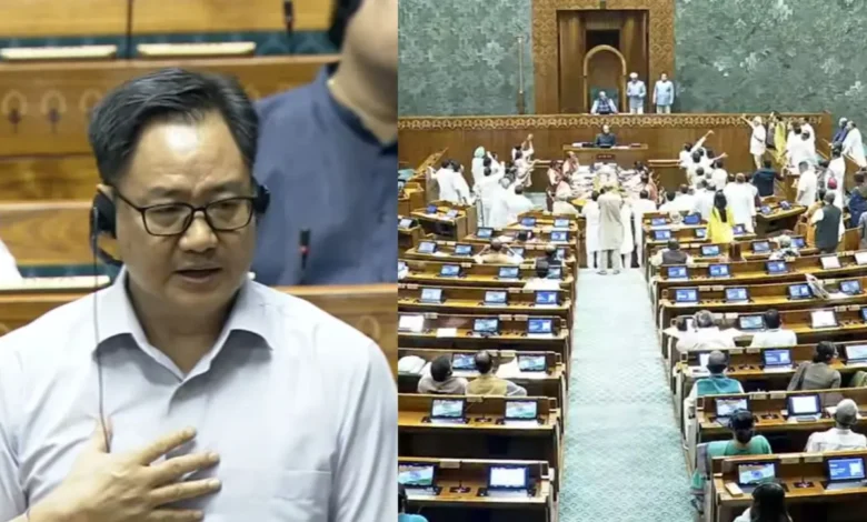 अमित शाह तैयार, फिर भी नहीं हुई चर्चा… कांग्रेस पर रिजिजू का बड़ा आरोप