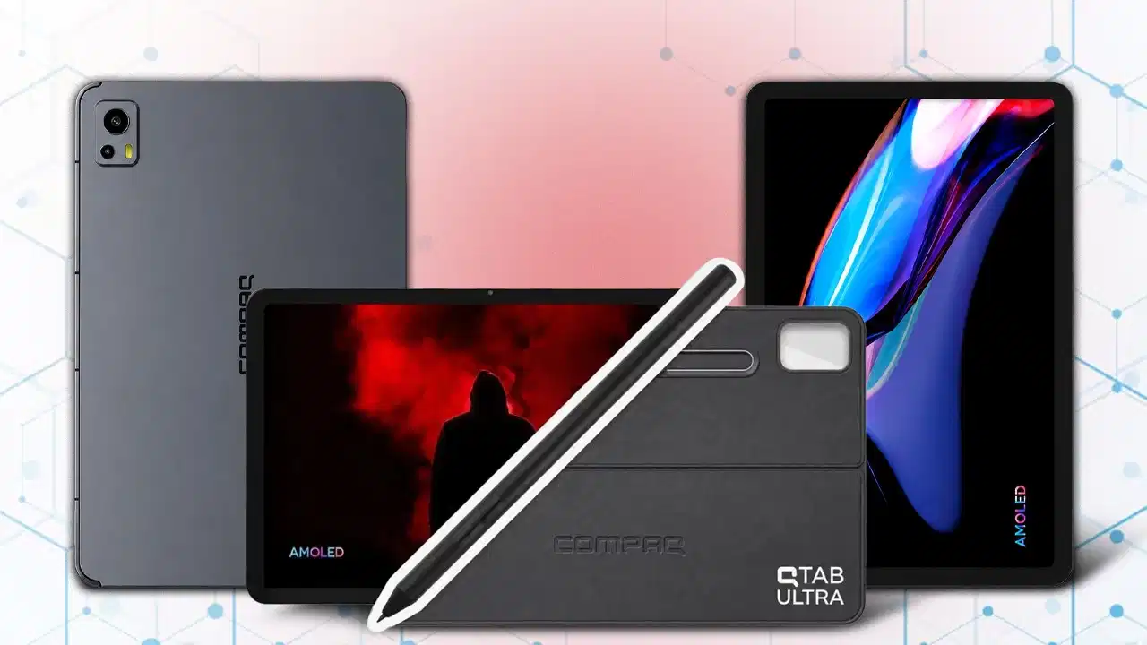 Compaq QTab Ultra 12.6 टैबलेट लॉन्च, बड़ी AMOLED डिस्प्ले के साथ 11,000mAh बैटरी, स्टायलस भी मिलेगा