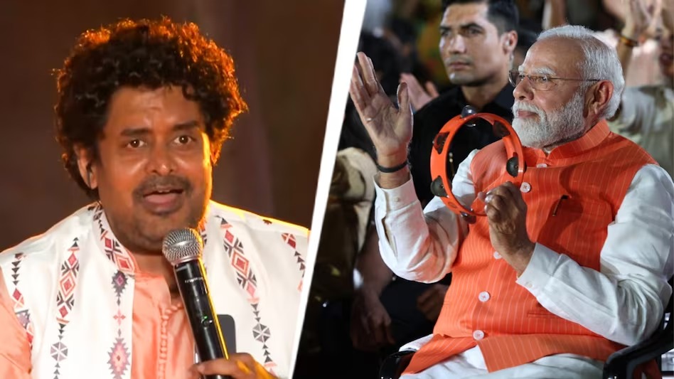 पीएम मोदी ने बजाई खंजरी, ‘हनुमान अंश’ के साधु तिवारी ने गाया ‘पार्वती’ भजन, Gen Z के साथ झूमे