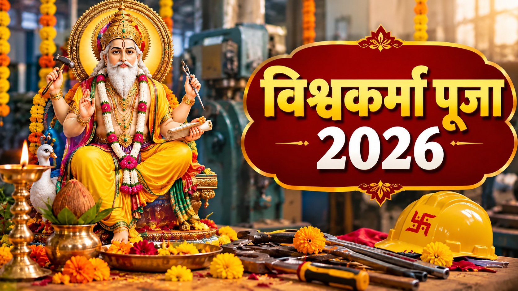 Vishwakarma Puja 2026: विश्वकर्मा पूजा पर मशीनों को क्यों दिया जाता है आराम? जानें क्या है धार्मिक मान्यता