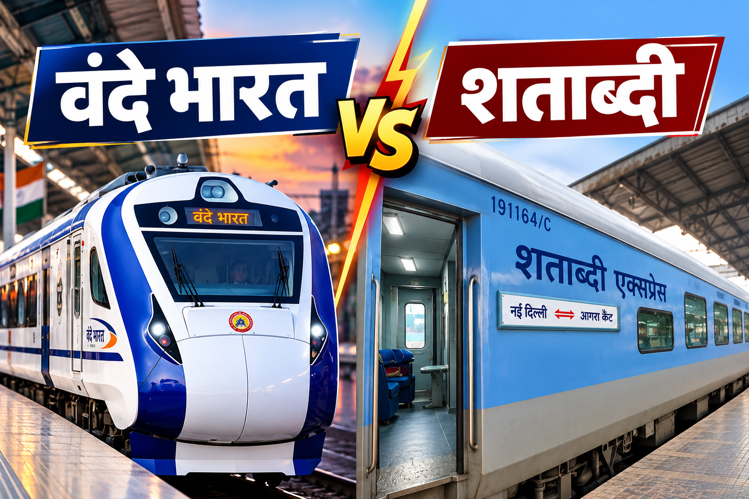 Vande Bharat Vs Shatabdi: वंदे भारत या शताब्दी, किस ट्रेन में सफर करना है बेहतर? जानें पूरा अंतर