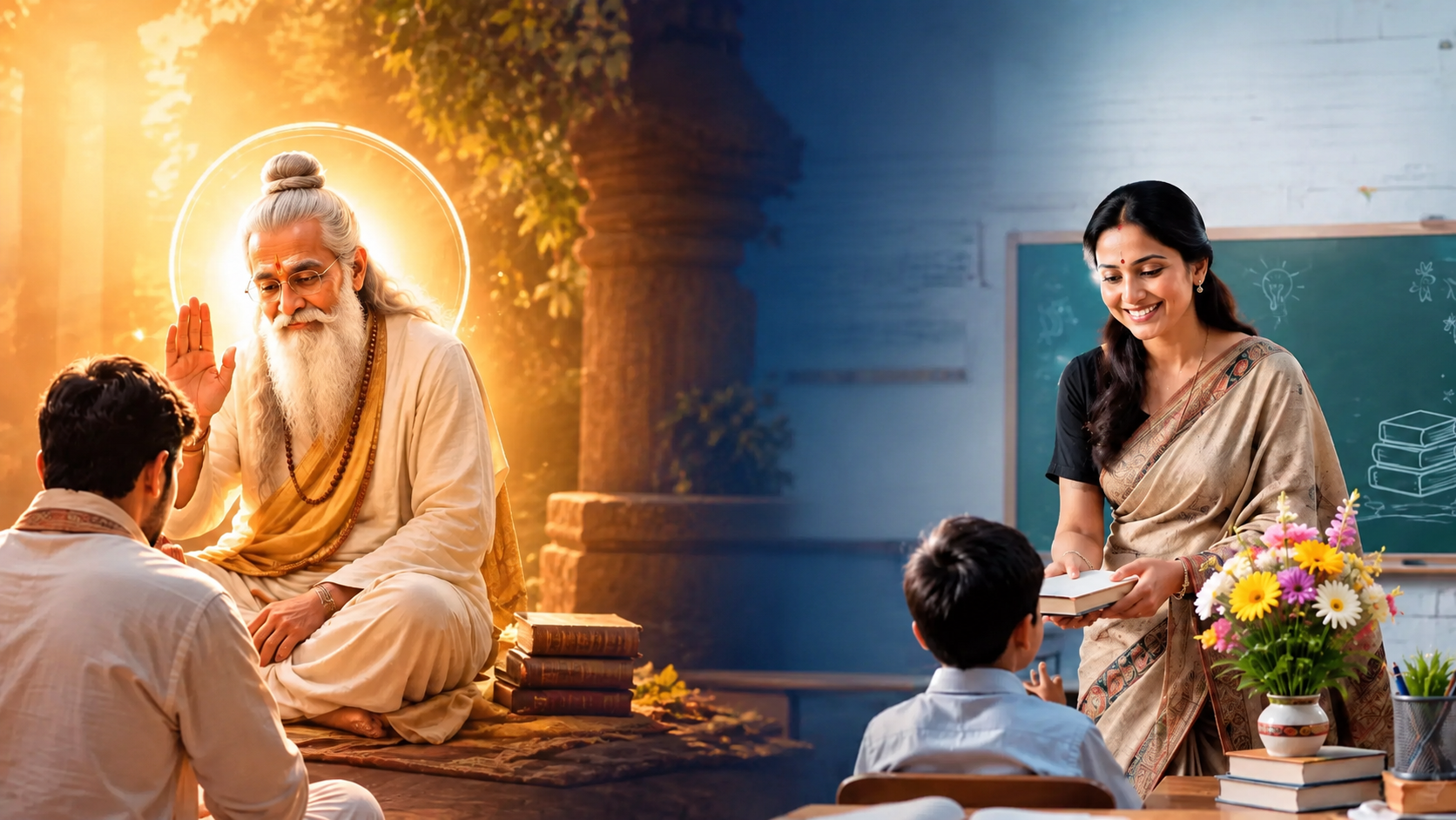 Teachers Day 2026: गुरु पूर्णिमा से क्यों अलग है शिक्षक दिवस? जानिए दोनों दिनों का इतिहास और महत्व