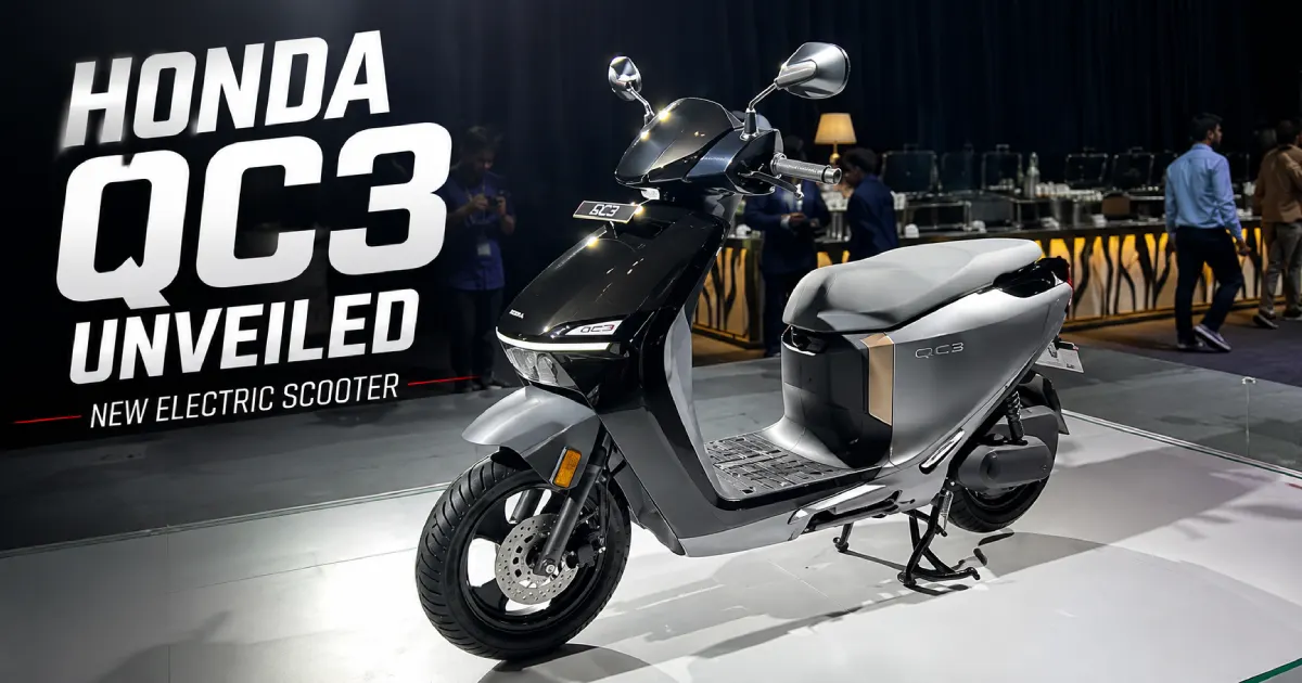 Honda QC3 Electric Scooter: 145 किमी की रेंज के साथ नया Honda इलेक्ट्रिक स्कूटर लॉन्च, ₹5,000 में शुरू हुई बुकिंग