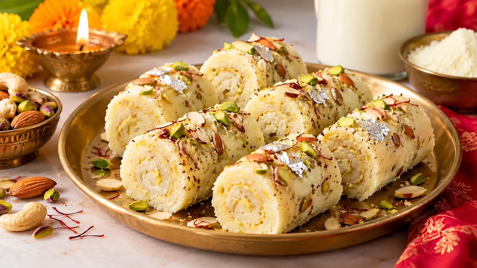 Dussehra Special Recipe: दशहरे पर घर में बनाएं मिल्क रोल बर्फी, आसान रेसिपी से बनेगी स्वादिष्ट मिठाई
