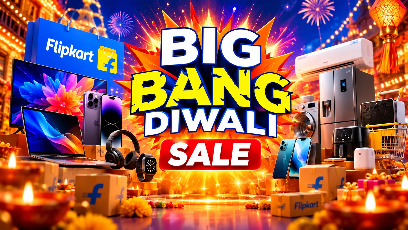 Flipkart Big Bang Diwali Sale 2026: दिवाली से पहले  Flipkart पर मिल रहा शानदार ऑफर्स, फोन-टीवी खरीदने से पहले जान लें ये बातें