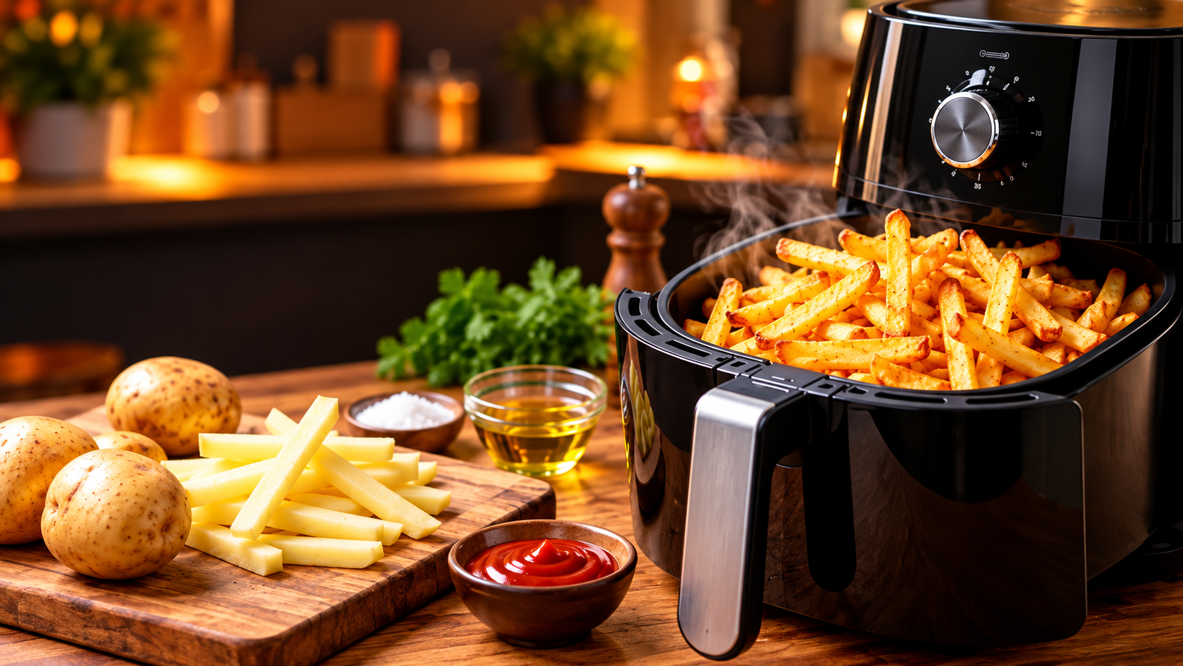 French Fries Recipe: एयर फ्रायर में बनाएं क्रिस्पी फ्रेंच फ्राइज, कम तेल में तैयार होगा परफेक्ट स्नैक