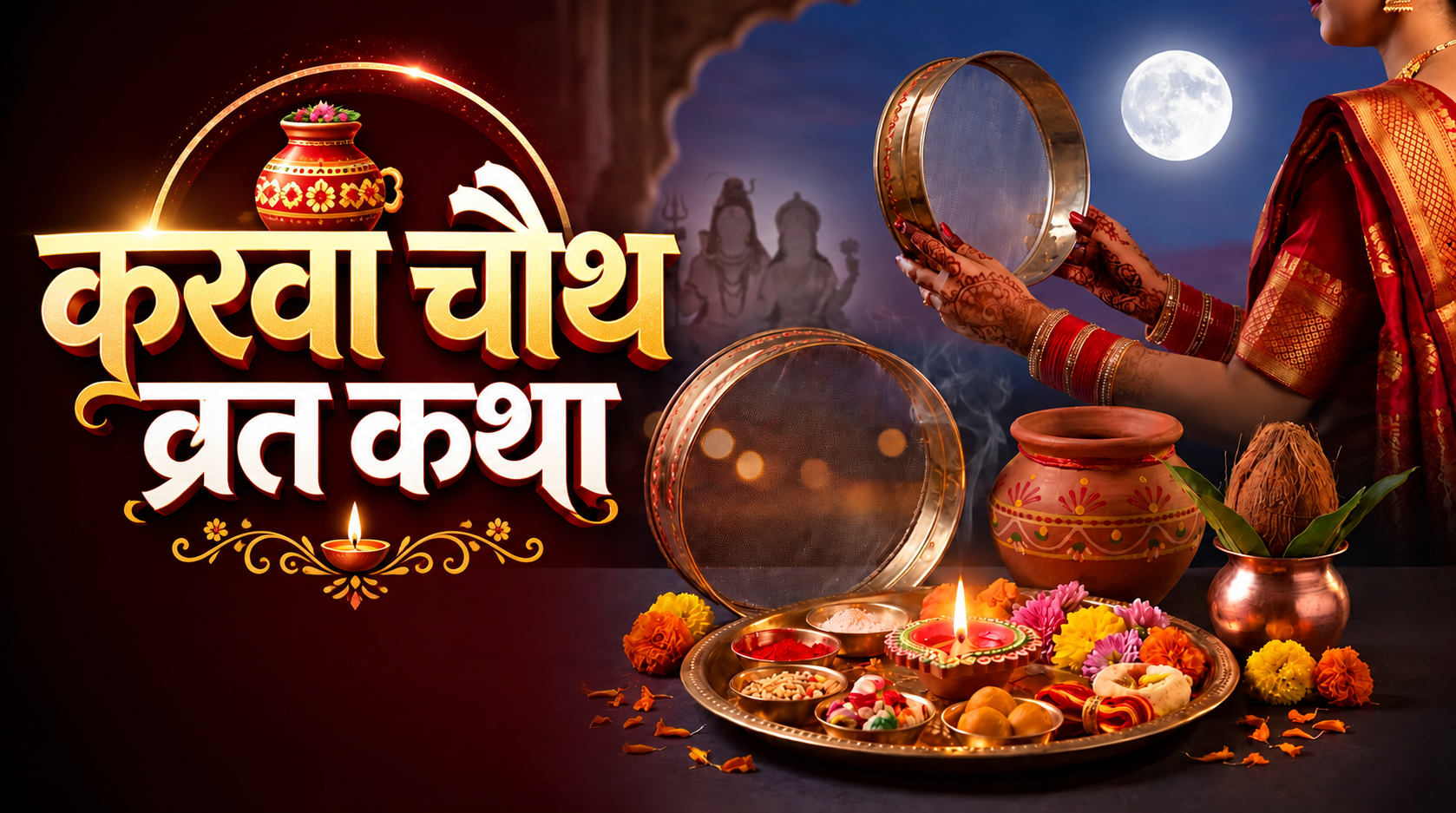 Karwa Chauth Vrat Katha 2026: करवा चौथ पर जरूर पढ़ें ये 3 पौराणिक कथाएं, मिलेगा अखंड सौभाग्य का आशीर्वाद!