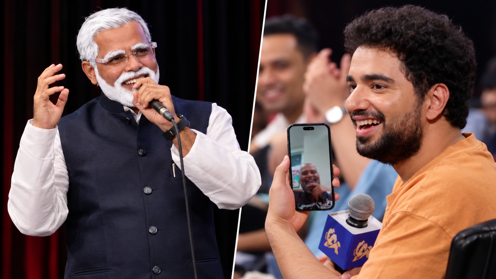 PM की नकल करने पहुंचे राहिल, कुणाल कामरा से भी हुई मजेदार बातचीत; समय रैना के शो में क्या हुआ?