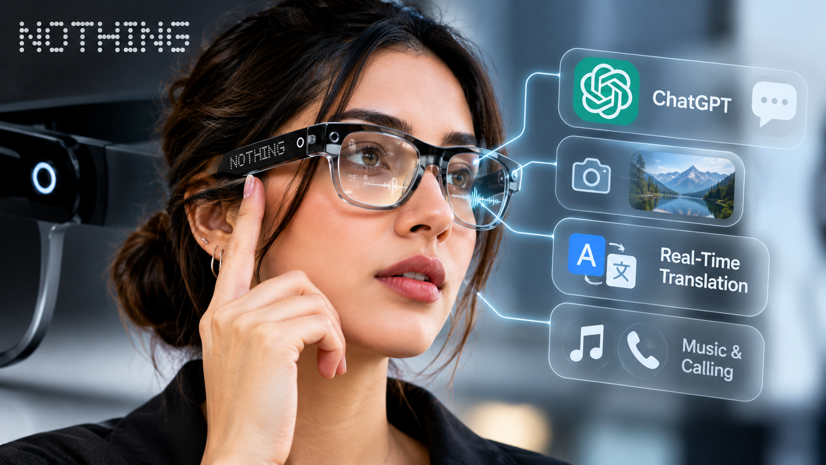 स्मार्ट चश्मों की दुनिया में Nothing AI Smart Glasses की एंट्री! ChatGPT और रियल-टाइम ट्रांसलेशन मिल सकता है