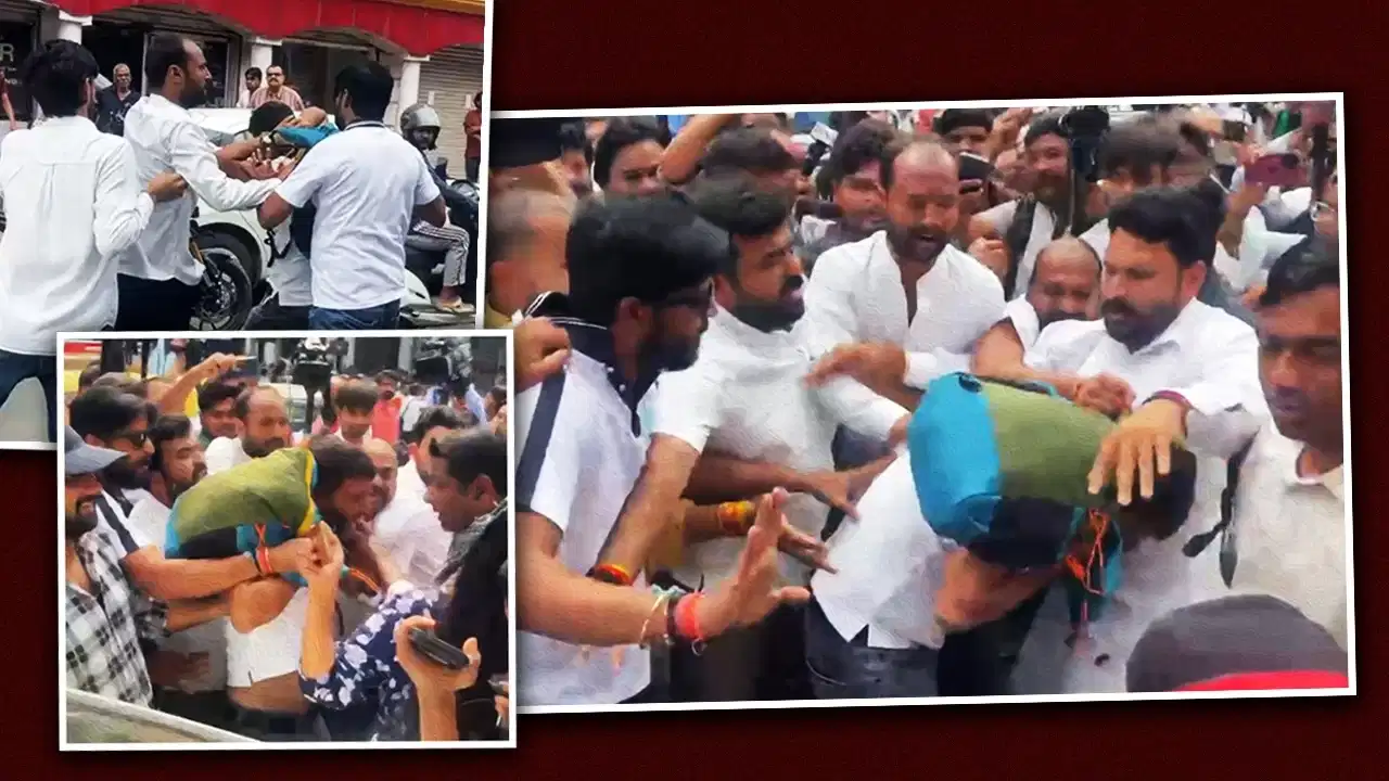 INDIA ब्लॉक के लंच से पहले हंगामा, राहुल गांधी का विरोध करने वाले कश्मीरी युवक से मारपीट का आरोप