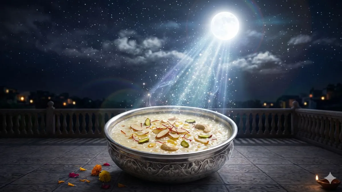 Sharad Purnima 2026: शरद पूर्णिमा की रात चांदनी में क्यों रखी जाती है खीर? जानें अमृत वर्षा से जुड़ी मान्यता