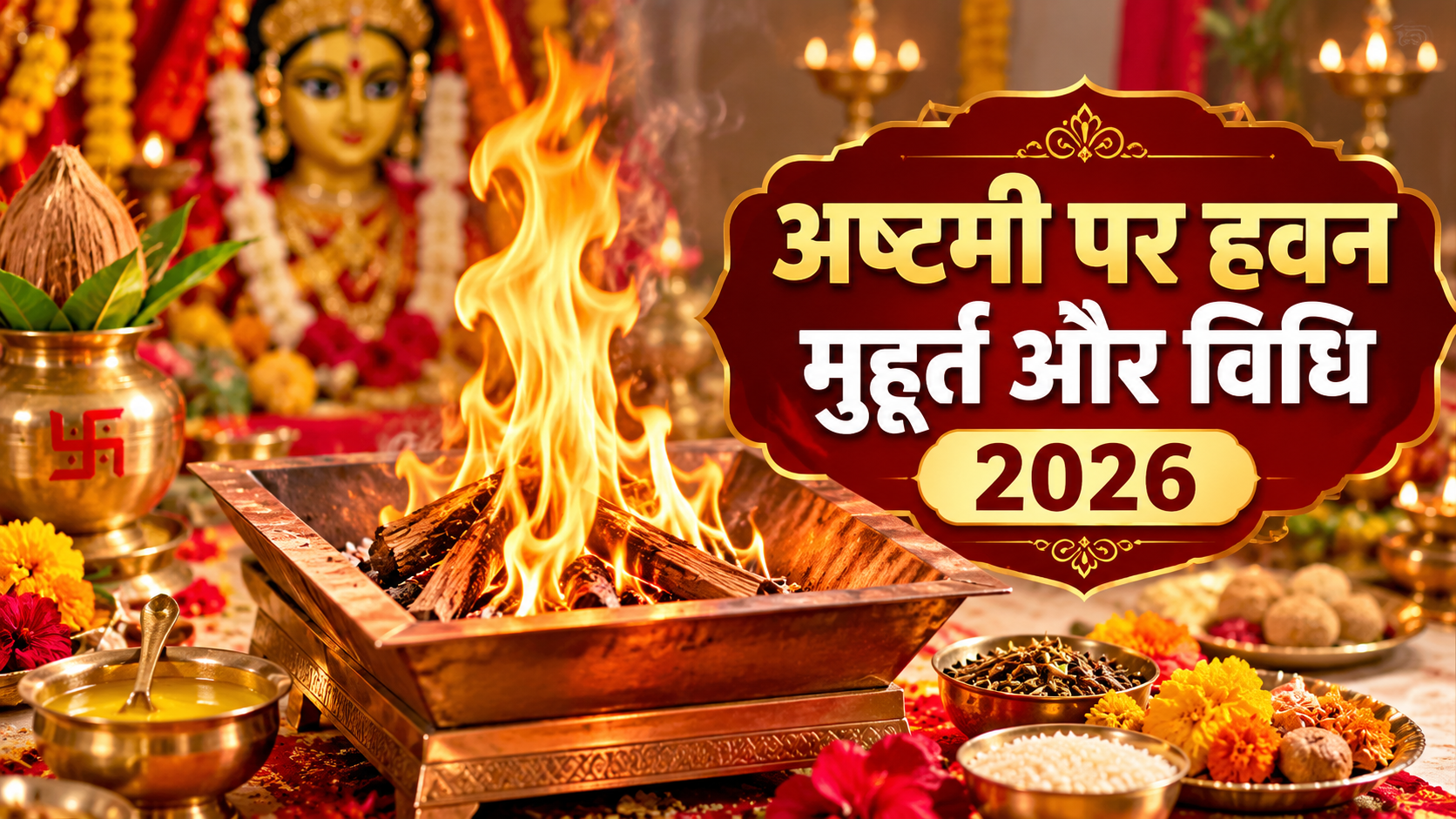 Navratri Havan 2026: महाअष्टमी पर कब करें हवन? जानें शुभ मुहूर्त, सामग्री और पूरी विधि