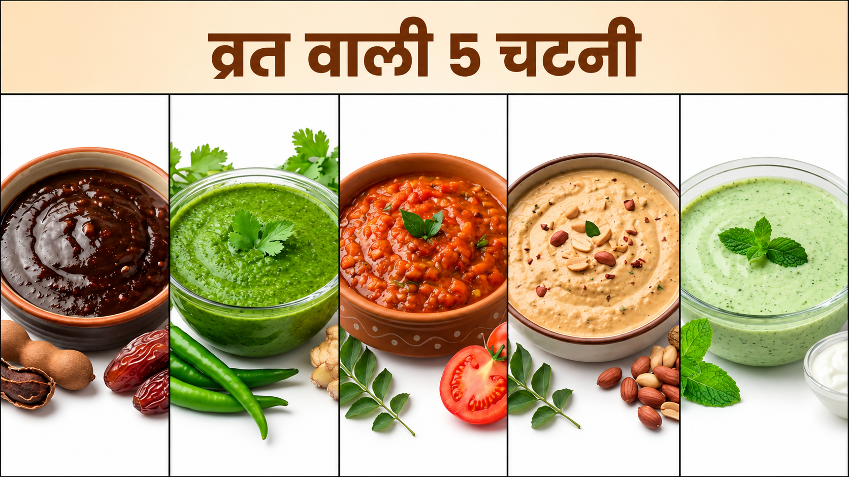 Navratri Special: व्रत के खाने को बनाना है चटपटा? घर पर तैयार करें ये 5 स्वादिष्ट चटनियां